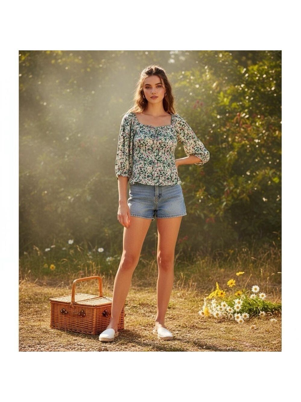 Reitmans Large Floral Off The Shoulder Blouse